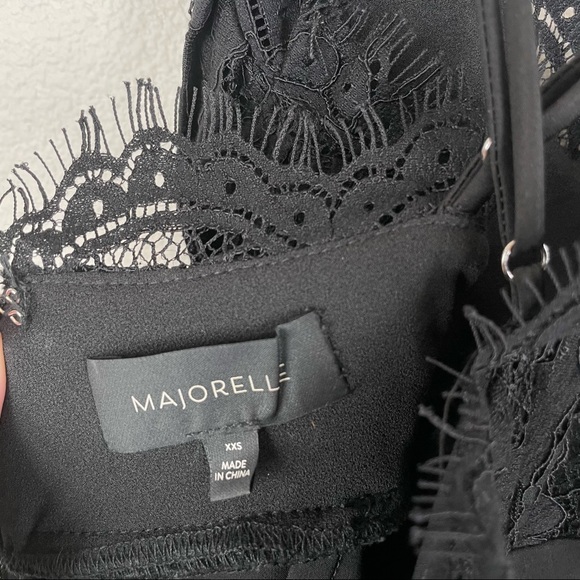 Majorelle Nadia Gown Lace Bodice Slit Dress Sz XXS - Picture 9 of 15